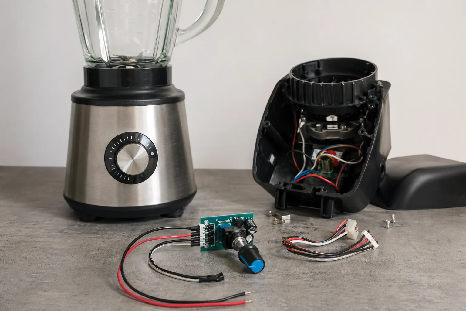 Drehzahlregler fuer Standmixer nachruesten: Elektronik DIY
