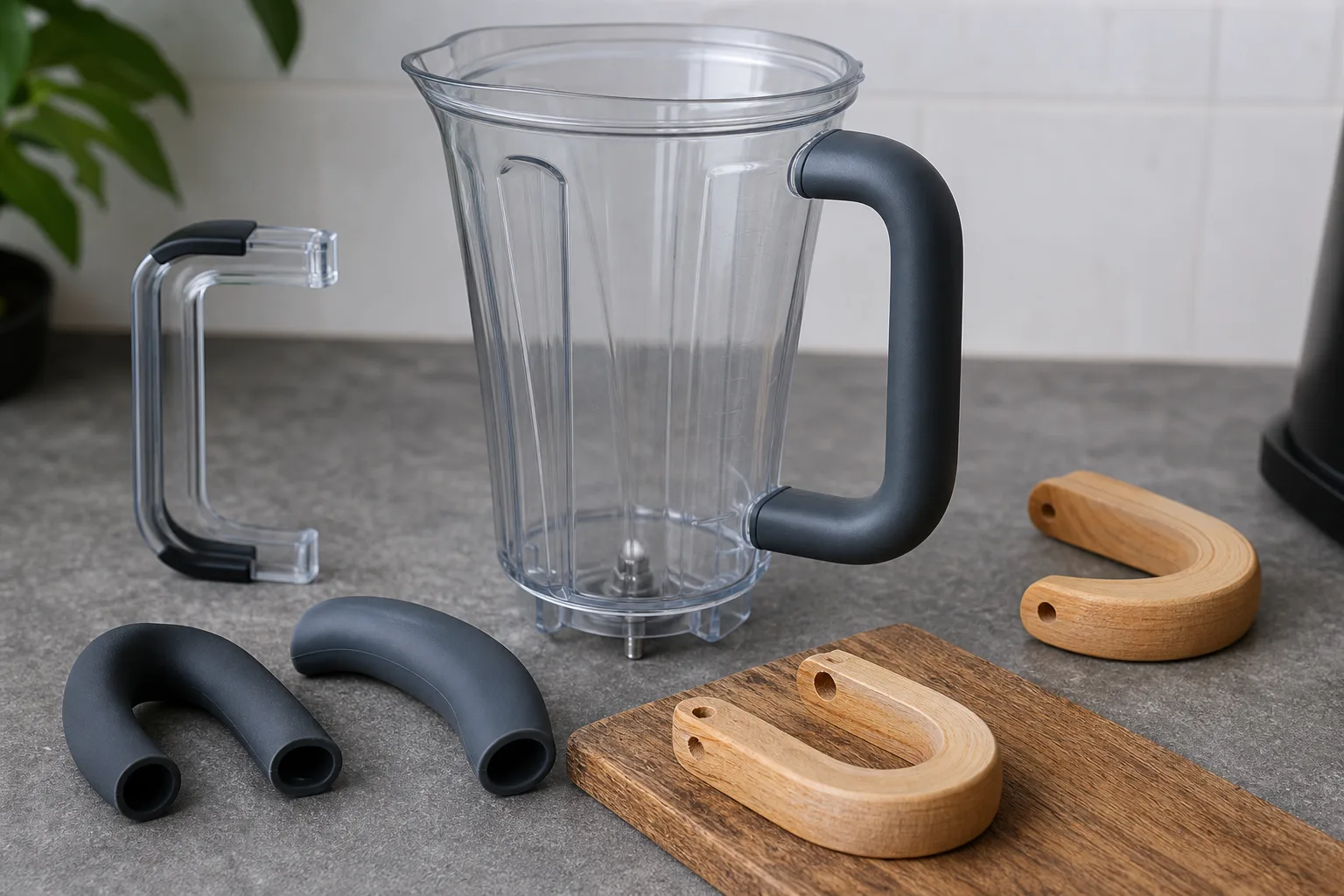 Silikon- oder Holzgriffe fuer Standmixer-Becher selbst herstellen