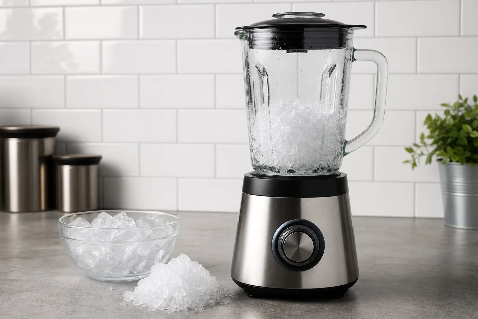 Standmixer Eis zerkleinern: Techniken fuer gewuenschte Koernung ohne Ueberhitzung
