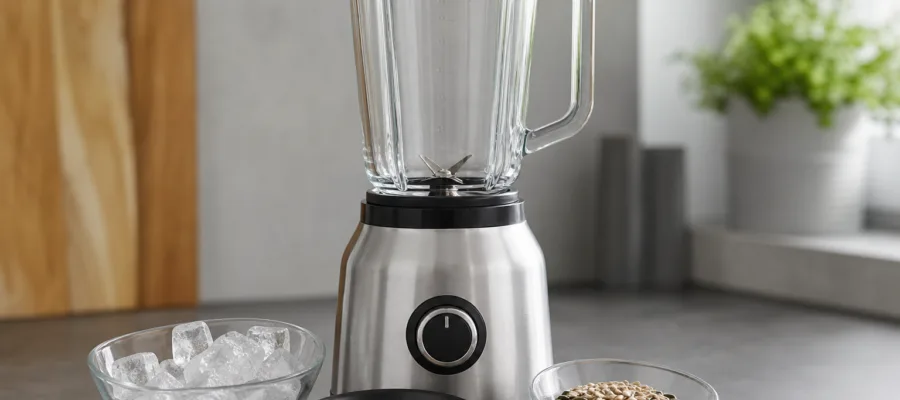 Standmixer-Techniken fuer harte Zutaten: Eis, Nuesse und Koerner zerkleinern
