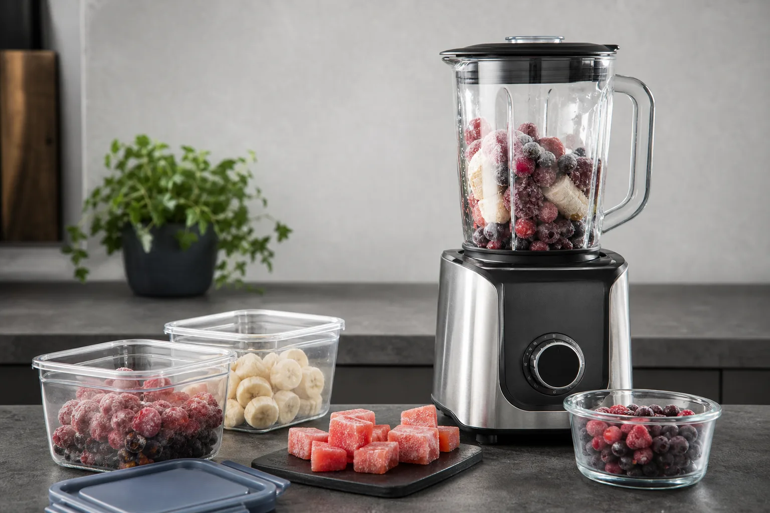 Standmixer Tiefgekuehltes verarbeiten: Auftauen, Portionieren und Mixtechnik